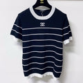 CHANEL 26S SHORT SLEEVE KNIT T-SHIRT STYLE 1267