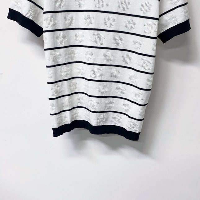 CHANEL 26S SHORT SLEEVE KNIT T-SHIRT STYLE 1265