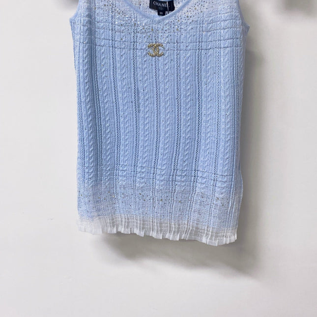 CHANEL 26S KNIT CARDIGAN & CAMISOLE SET STYLE 1268