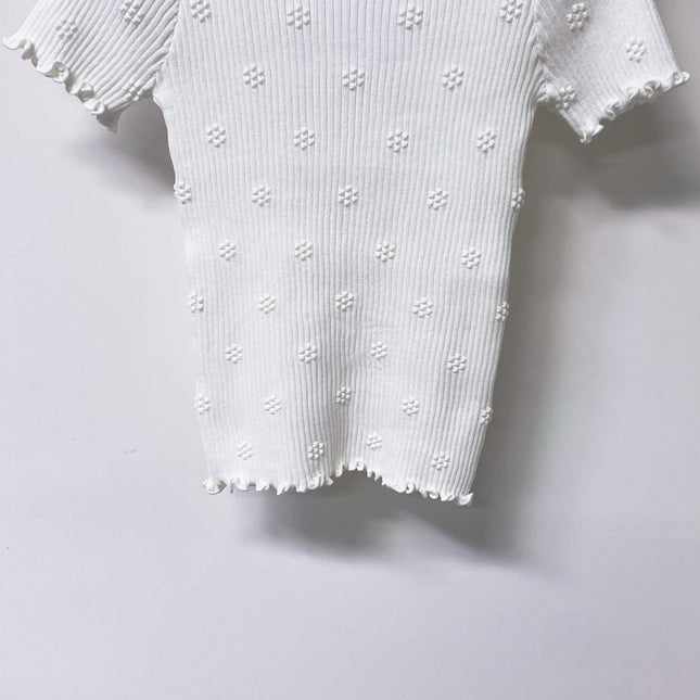 CHANEL 26S KNIT SHORT SLEEVE TOP STYLE 1269