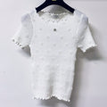 CHANEL 26S KNIT SHORT SLEEVE TOP STYLE 1269