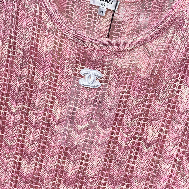 CHANEL 26S SHORT SLEEVE KNIT TOP STYLE 1234