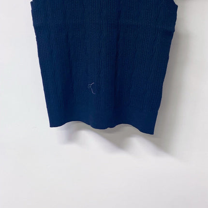 VALENTINO 26S SLEEVELESS CABLE-KNIT TOP 456