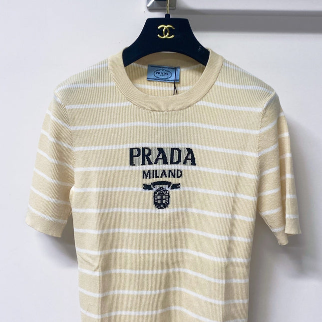 PRADA 26S SHORT-SLEEVE KNIT T-SHIRT 1013