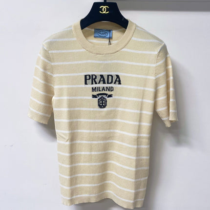 PRADA 26S SHORT-SLEEVE KNIT T-SHIRT 1013