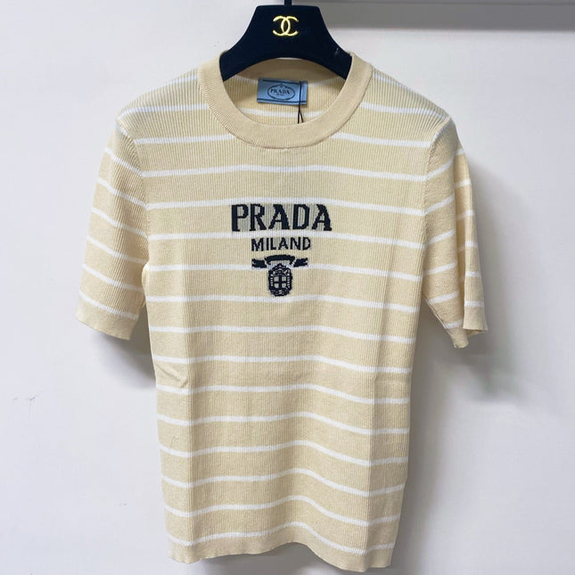 PRADA 26S SHORT-SLEEVE KNIT T-SHIRT 1013