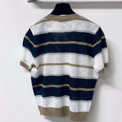 HERMES 26S SHORT-SLEEVE KNIT TOP 683