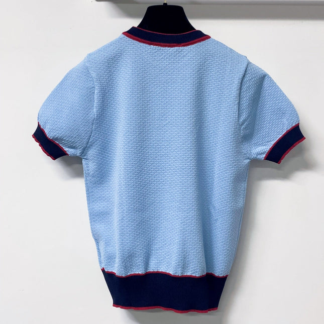 GUCCI 26S SHORT-SLEEVE KNIT TOP 433