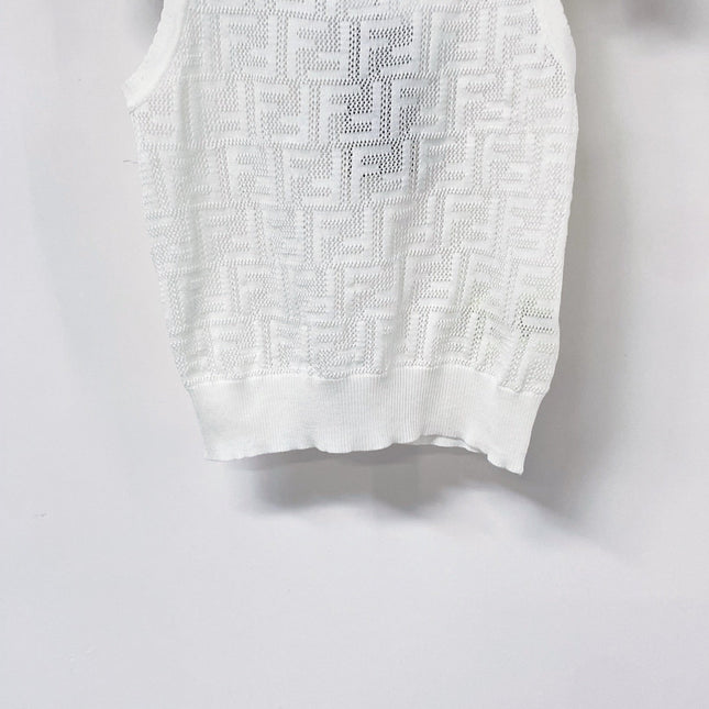 FENDI 26S SLEEVELESS KNIT TOP 328