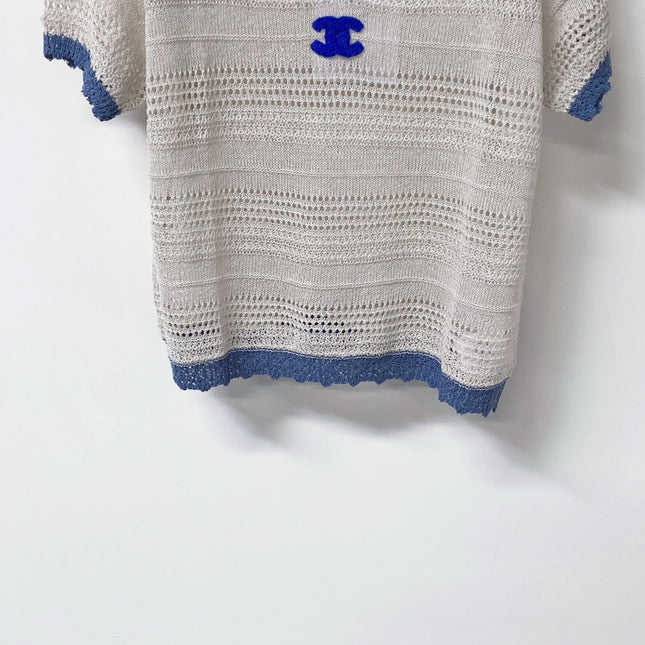 CHANEL 26S SHORT-SLEEVE KNIT TOP 1464