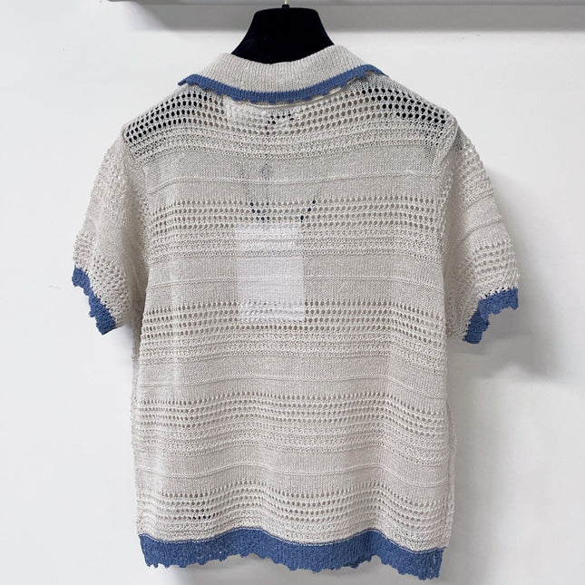 CHANEL 26S SHORT-SLEEVE KNIT TOP 1464