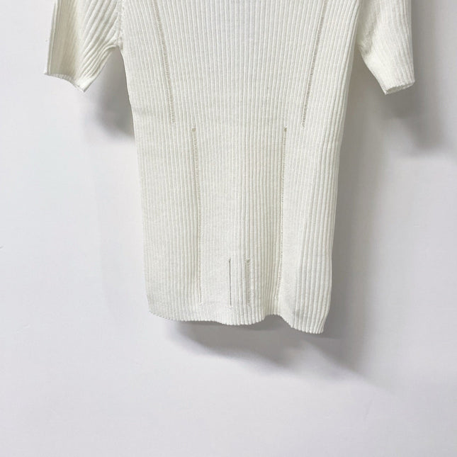 CHANEL 26S SHORT-SLEEVE KNIT TOP 1304