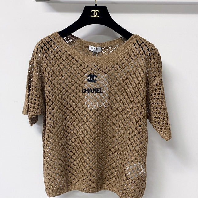 CHANEL 26S SHORT-SLEEVE KNIT TOP 1307