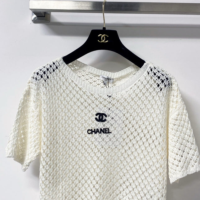 CHANEL 26S SHORT-SLEEVE KNIT TOP 1306