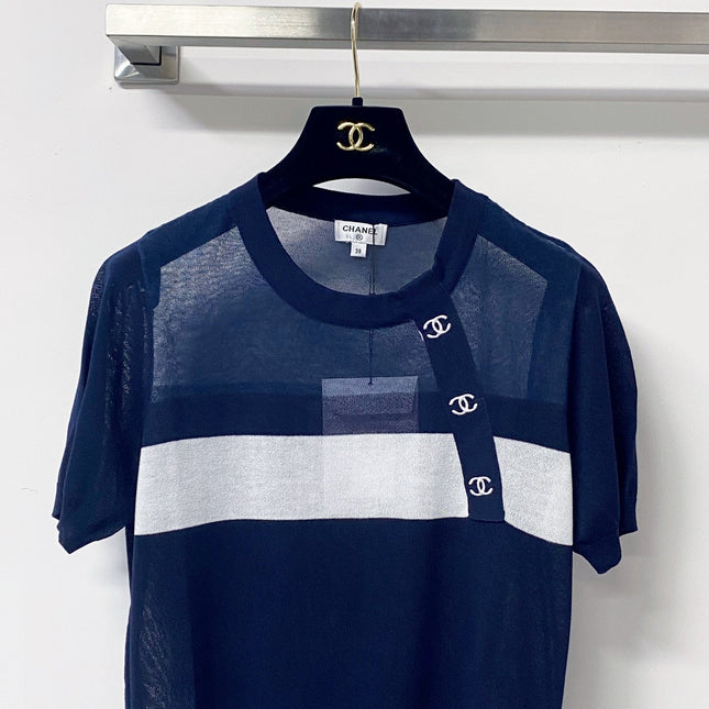 CHANEL 26S SHORT-SLEEVE KNIT TOP 1300