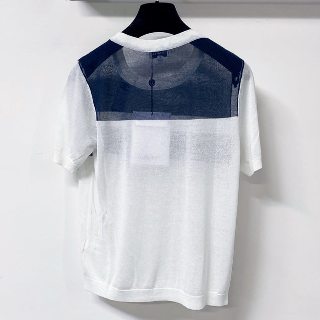 CHANEL 26S SHORT-SLEEVE KNIT TOP 1299