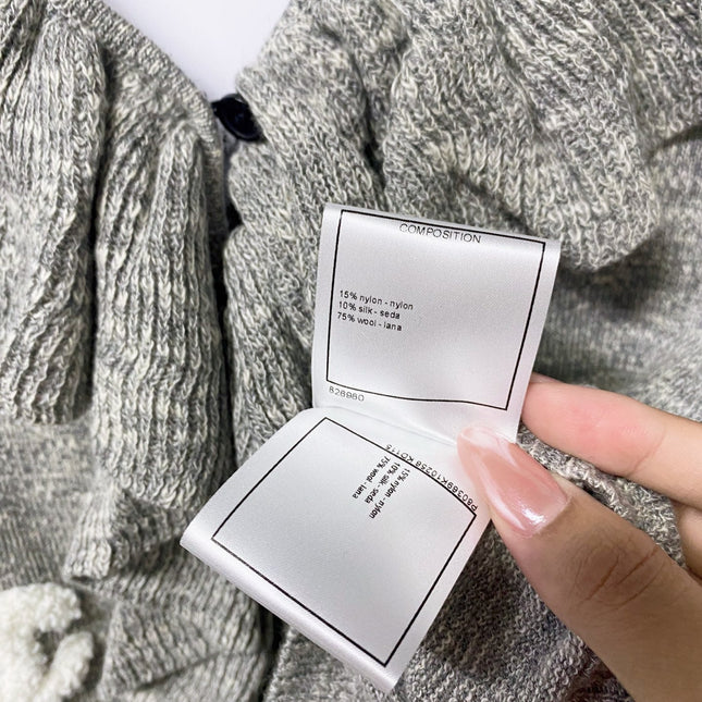 CHANEL 26S RUFFLE KNIT CARDIGAN 1309