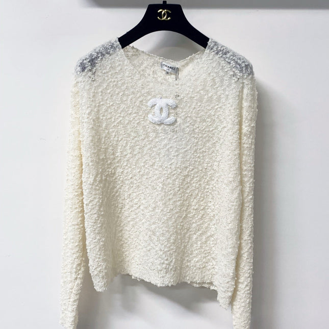 CHANEL 26S BOUCLE KNIT SWEATER 1290