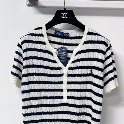 RALPH LAUREN 26S SHORT SLEEVE KNIT TOP 363