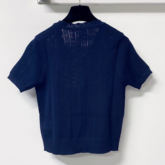 DIOR 26S SHORT-SLEEVE KNIT CARDIGAN 1300