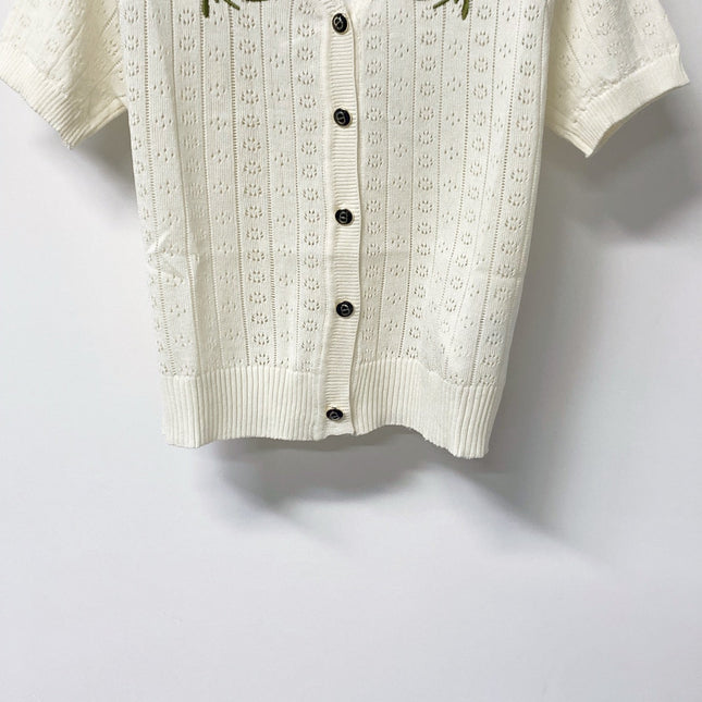 DIOR 26S SHORT-SLEEVE KNIT CARDIGAN 1299