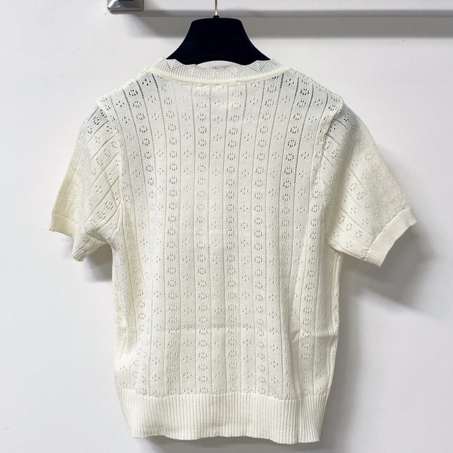 DIOR 26S SHORT-SLEEVE KNIT CARDIGAN 1299