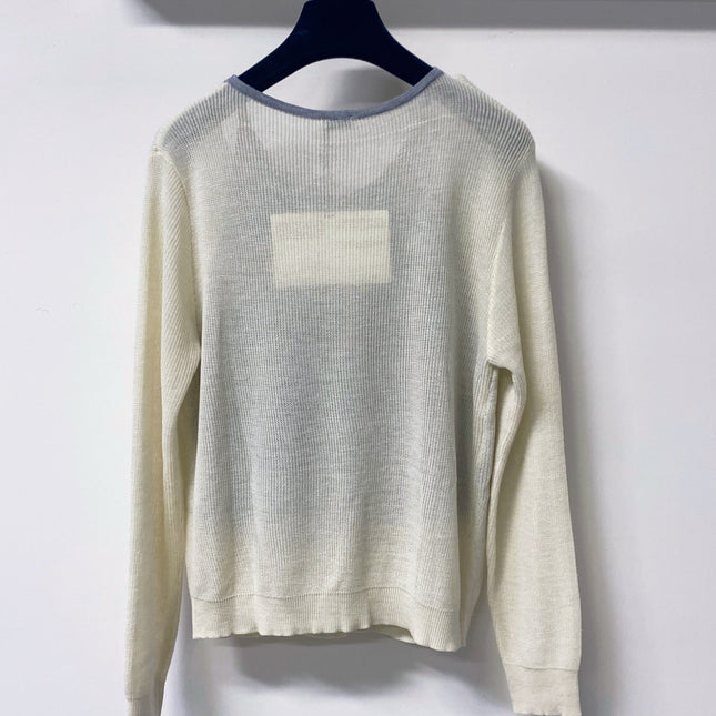 LOEWE 26S LAYERED V-NECK KNITTED SWEATER 566