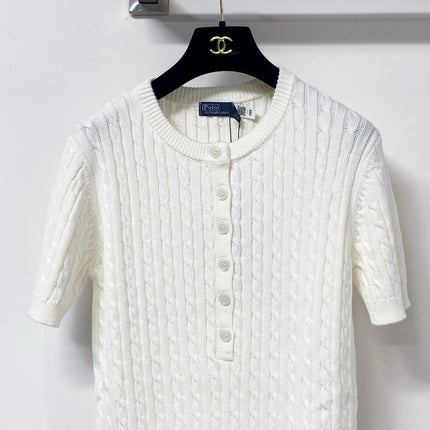 RALPH LAUREN 26S SHORT SLEEVE KNIT SWEATER 327