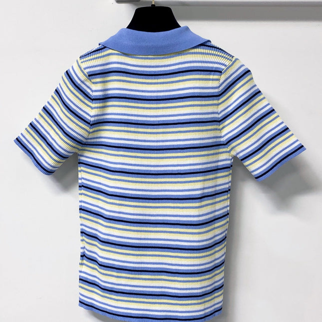 PRADA 26S SHORT-SLEEVE KNIT POLO 1154