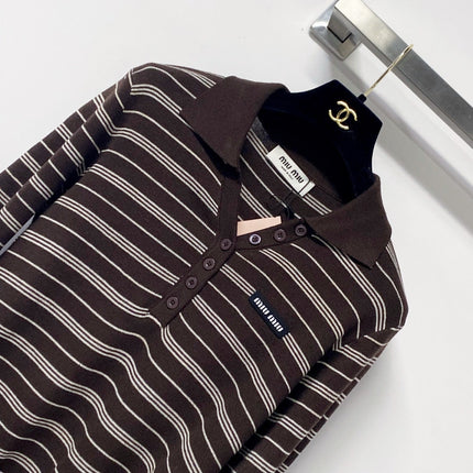 MIUMIU 26S KNIT POLO SWEATER 1465