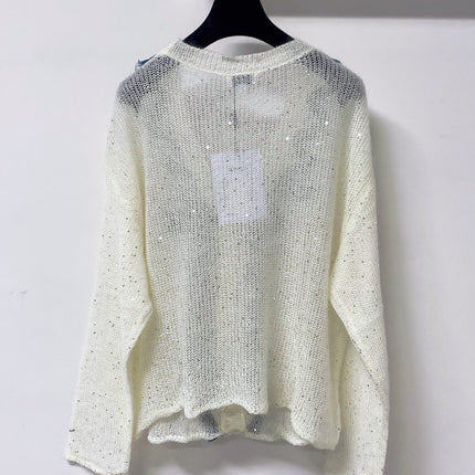 MIUMIU 26S OPEN-KNIT CARDIGAN 1456