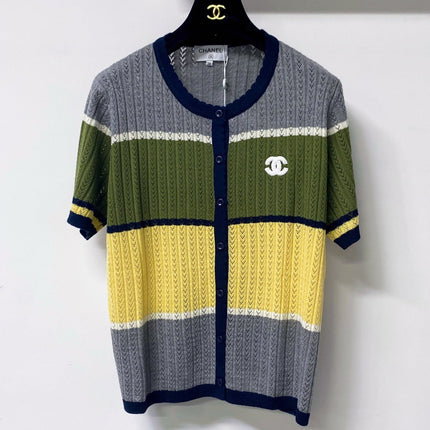 CHANEL 26S SHORT-SLEEVE KNIT CARDIGAN 1641