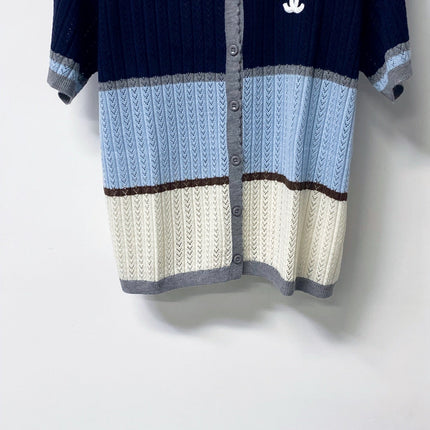 CHANEL 26S SHORT-SLEEVE KNIT CARDIGAN 1640