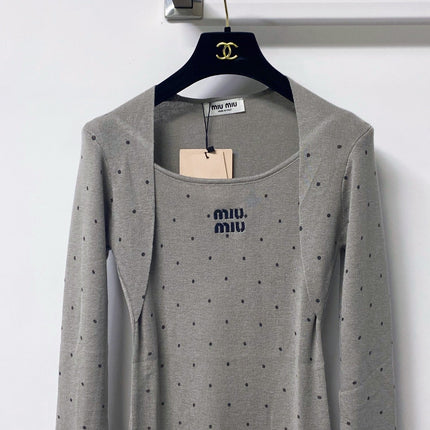 MIUMIU 26S LONG-SLEEVE KNIT TOP 1448