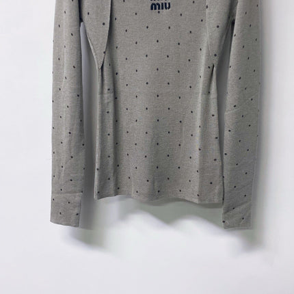 MIUMIU 26S LONG-SLEEVE KNIT TOP 1448