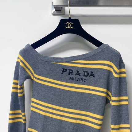 PRADA 26S LONG-SLEEVE KNIT TOP 1132