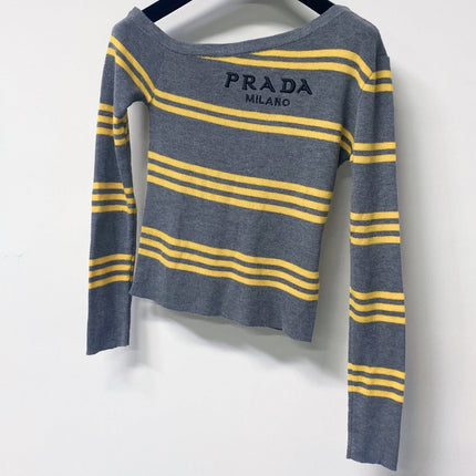 PRADA 26S LONG-SLEEVE KNIT TOP 1132