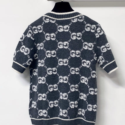 GUCCI 26S SHORT-SLEEVE KNIT SWEATER 528