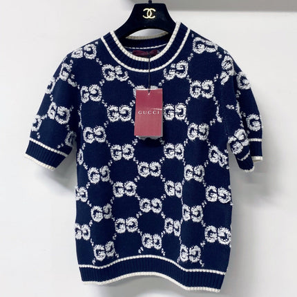 GUCCI 26S SHORT-SLEEVE KNIT SWEATER 527