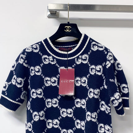 GUCCI 26S SHORT-SLEEVE KNIT SWEATER 527