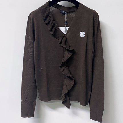 CHANEL 26S RUFFLE KNIT TOP 1619