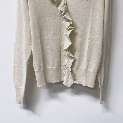 CHANEL 26S RUFFLE KNIT TOP 1618