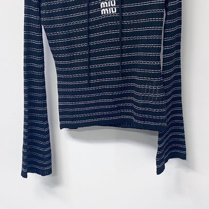 MIUMIU 26S LONG-SLEEVE KNIT TOP 1440
