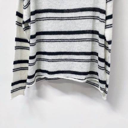 CHANEL 26S STRIPED CREWNECK KNIT SWEATER 1514