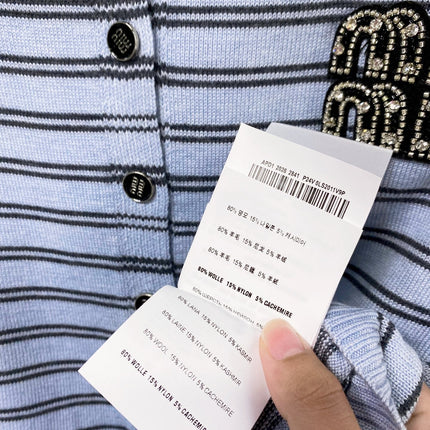 MIUMIU 26S HOODED KNIT CARDIGAN 1344