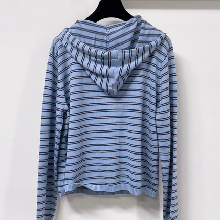 MIUMIU 26S HOODED KNIT CARDIGAN 1344