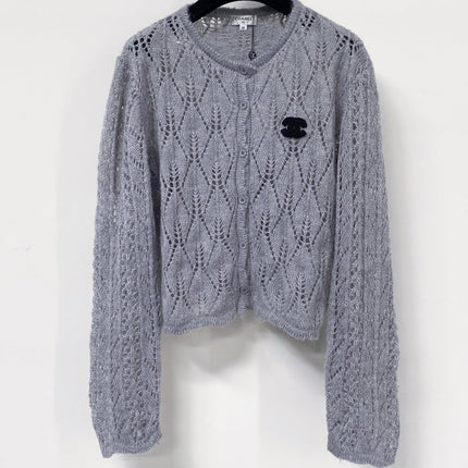 CHANEL 26S OPENWORK KNIT CARDIGAN 1513