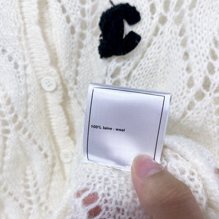 CHANEL 26S OPENWORK KNIT CARDIGAN 1512