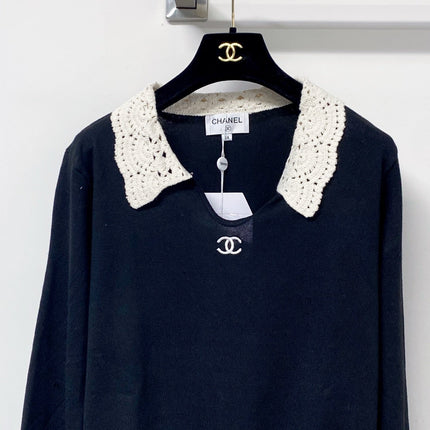 CHANEL 26S COLLARED KNIT SWEATER 1526