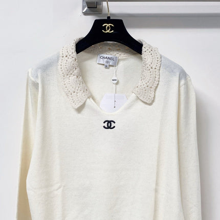 CHANEL 26S COLLARED KNIT SWEATER 1525